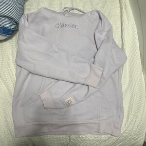 lavenderr glossier hoodie